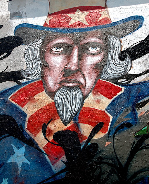 The "Defending America" mural, Melrose Avenue, Hollywood