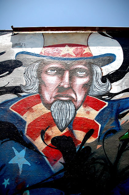 The "Defending America" mural, Melrose Avenue, Hollywood