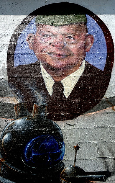 The "Defending America" mural, Melrose Avenue, Hollywood