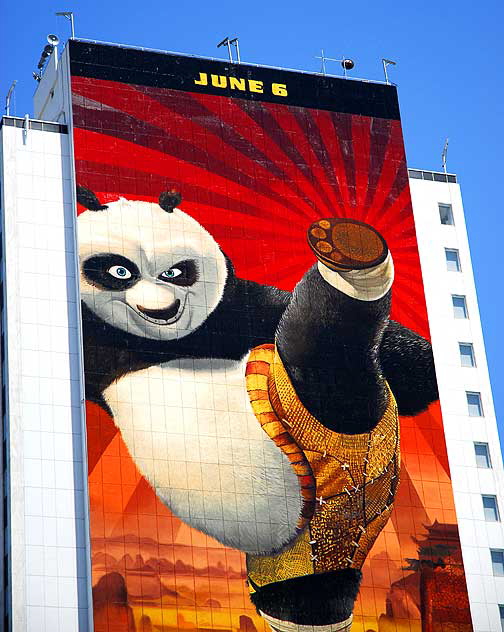 Advertisement for "Kung Fu Panda" at Wilshire and Western