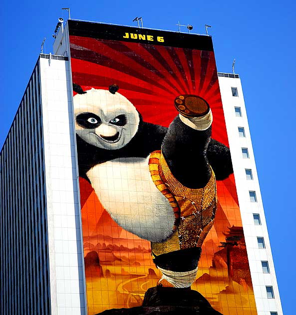 Advertisement for "Kung Fu Panda" at Wilshire and Western