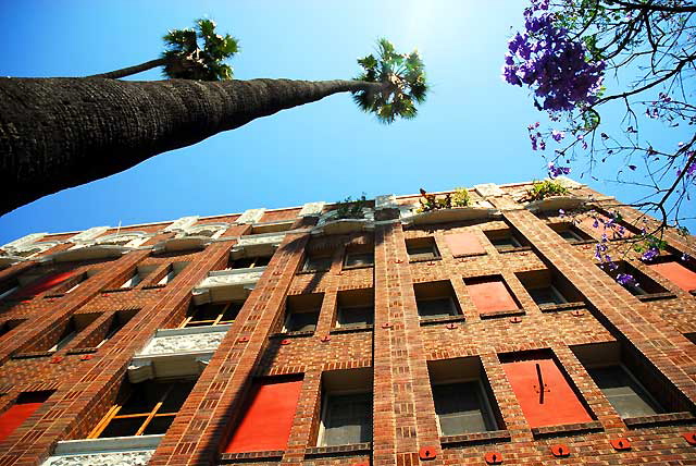 A mysterious and disorienting apartment building on Saint Andrew Place, just north of Wilshire Boulevard 