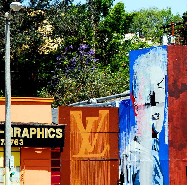 Mister Spock graphic, La Brea at Dockweiler, West Los Angeles