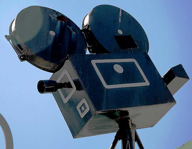 Movie Camera signage at antique shop on Sepulveda in Culver City