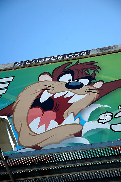 Tasmanian Devil billboard, La Cienega Boulevard