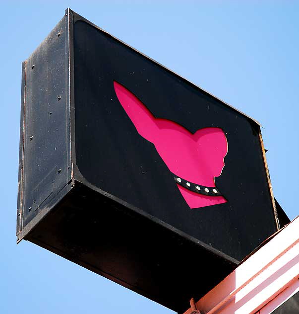 Pinks sign at "DOG" - La Cienega