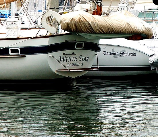 Boat names, Marina del Rey 