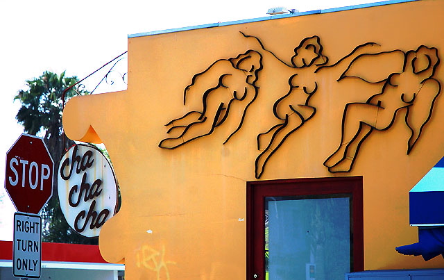 Neon Angels at Cha, Cha, Cha - a Caribbean restaurant on Santa Monica Boulevard