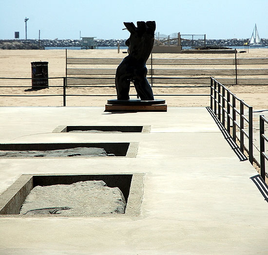 Unidentified Nude, Marina Peninsula - Ocean Front Walk at Yawl