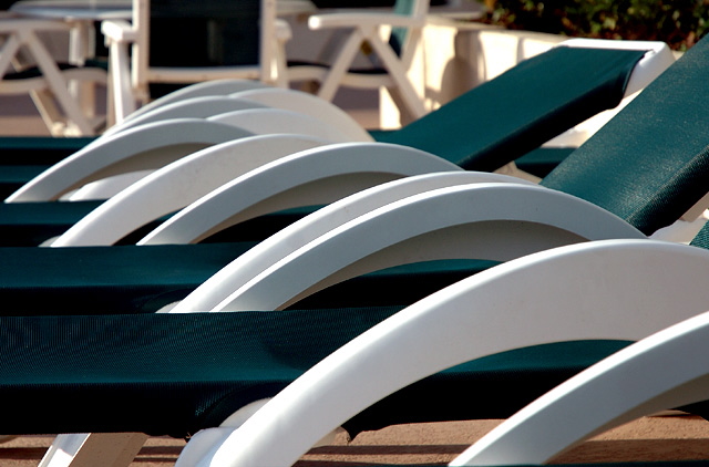 Laurel Avenue Pool, just above Sunset, Hollywood - geometric color study  