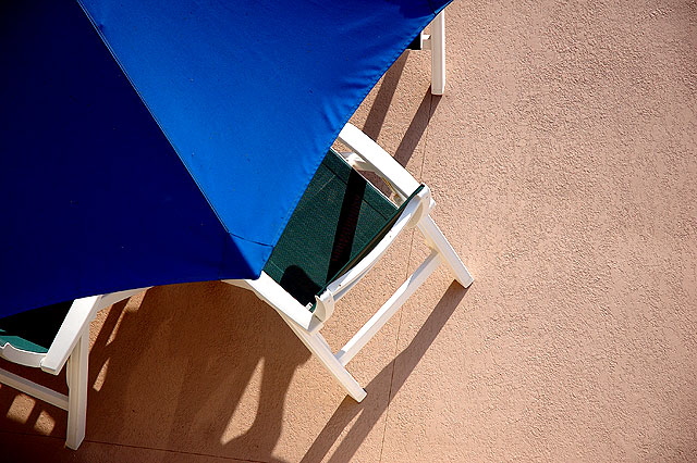 Laurel Avenue Pool, just above Sunset, Hollywood - geometric color study  