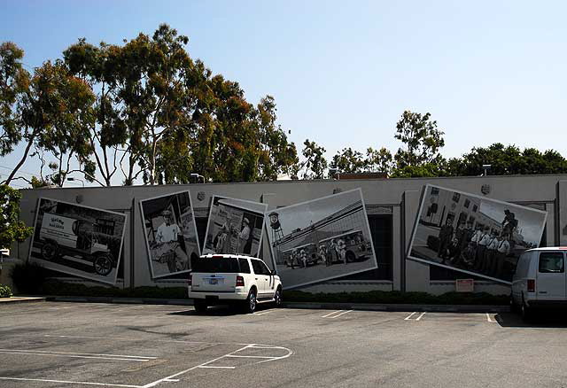 On a new building, a trompe l'oeil homage to the past, Helms Bakery images