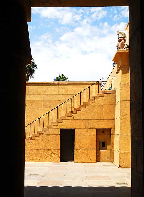 The ever-mysterious nearby Egyptian Theater -  Hollywood Boulevard