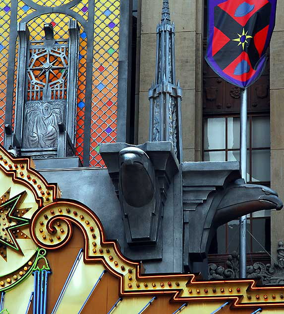 El Capitan Theater on Hollywood Boulevard, made even stranger for the new Narnia film