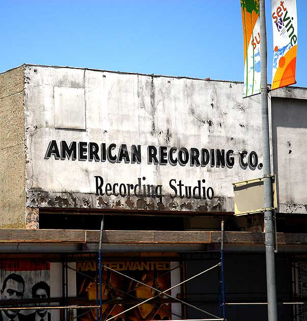 American Recording Company recording studios at the old Hollywood Palladium on Sunset Boulevard