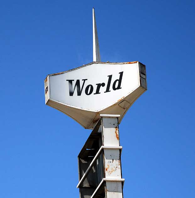 The old "World Famous" Hollywood Palladium on Sunset Boulevard - being rebuilt.  It opened September 23, 1940, with a concert by Frank Sinatra and the Tommy Dorsey Orchestra, and over the years it has hosted the Oscars, the Emmy Awards, the Grammy Awards - and the Grateful Dead, Rolling Stones, James Brown, Led Zeppelin, Madonna and Barbra Streisand.  It was built by film producer Maurice M. Cohen on the site of the original Paramount Pictures.  It needs work.