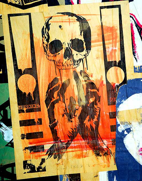 Skull poster, Garner at Sunset, Hollywood