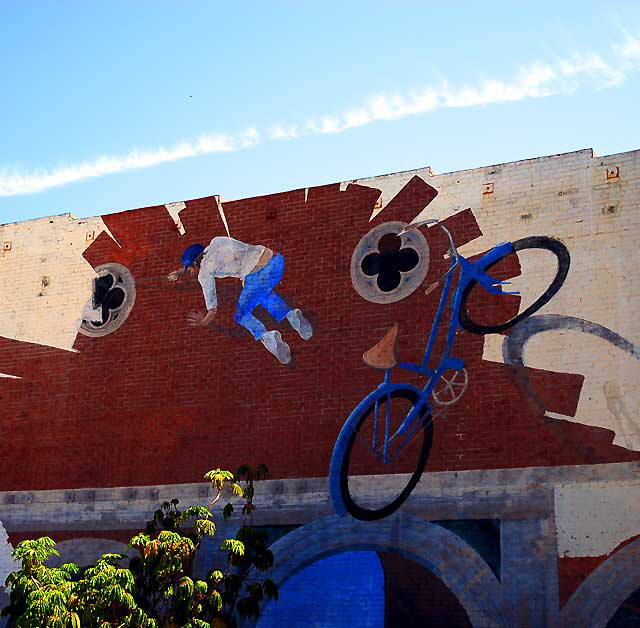 Blue Bicycle - mural, Venice Beach 