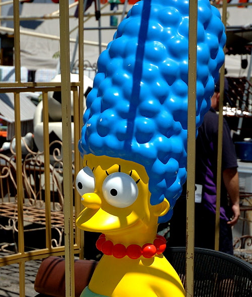 Paris Hilton isn't the only one behind bars, at Nick Metropolis on La Brea, so is Marge Simpson.