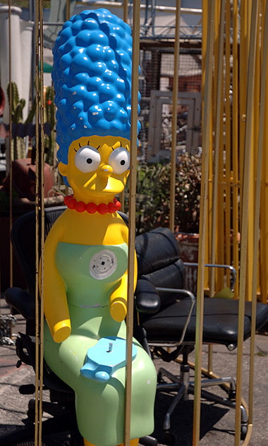 Paris Hilton isn't the only one behind bars, at Nick Metropolis on La Brea, so is Marge Simpson.