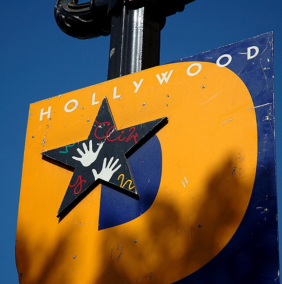 Sign on Hollywood Boulevard