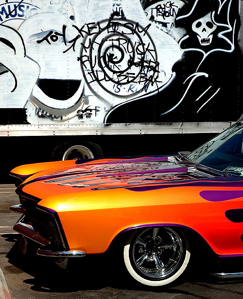 In a parking lot just off Hollywood Boulevard, what used to be a Buick Riviera on a brutally hot Sunday afternoon