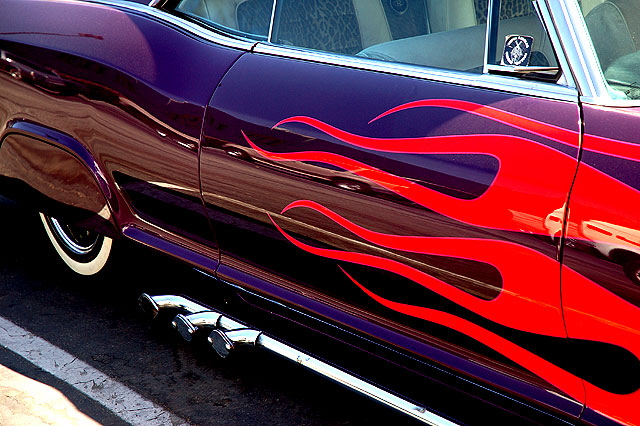 In a parking lot just off Hollywood Boulevard, what used to be a Buick Riviera on a brutally hot Sunday afternoon