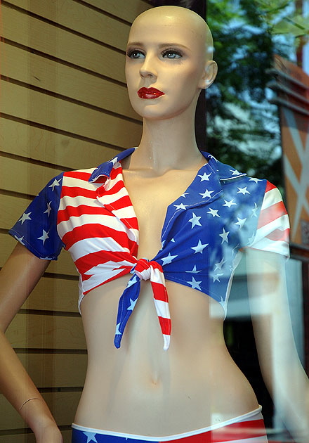 Fourth of July manikin, Hollywood Boulevard 