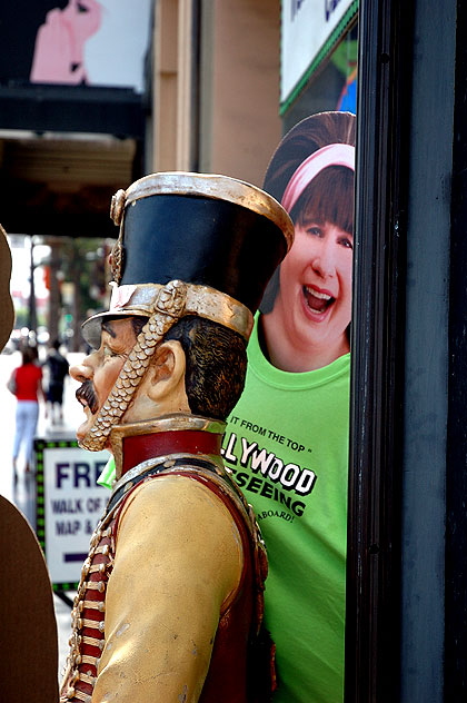 At the tourist office next to the Pantages Theater, Hollywood