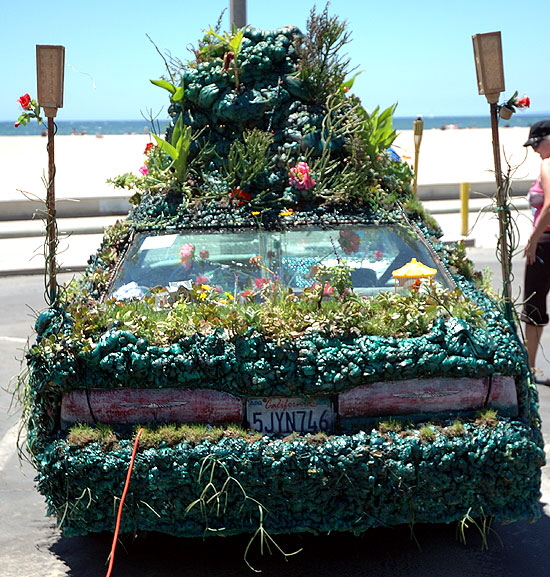 Ford Thunderbird (2003) as "Working Waterfall, Live Grass" - from Studio Art Cars, North Hollywood