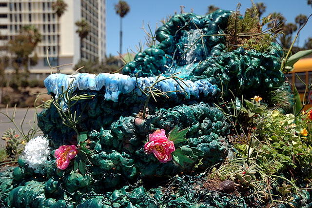 Ford Thunderbird (2003) as "Working Waterfall, Live Grass" - from Studio Art Cars, North Hollywood