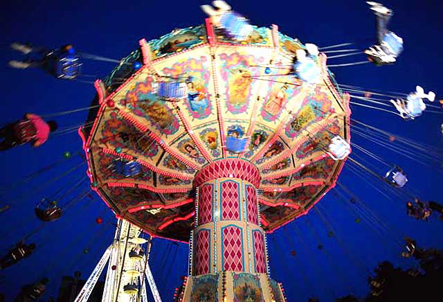 Summer Fair, Tuileries gardens, Paris - night shot