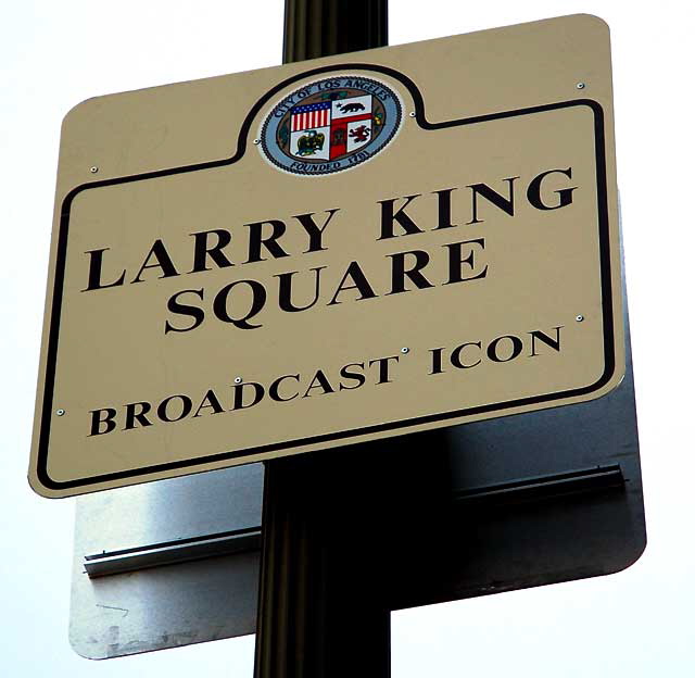 Larry King Square, Sunset at Cahuenga, Hollywood