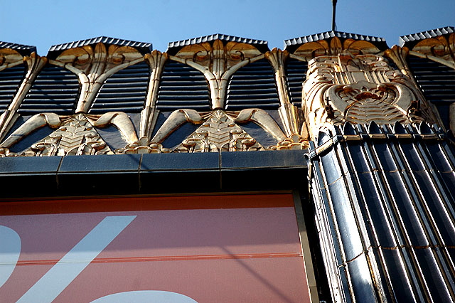 Art Deco, black and gold, on the northwest corner of Third and Western, Los Angeles