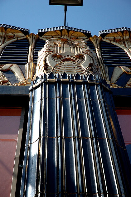 Art Deco, black and gold, on the northwest corner of Third and Western, Los Angeles