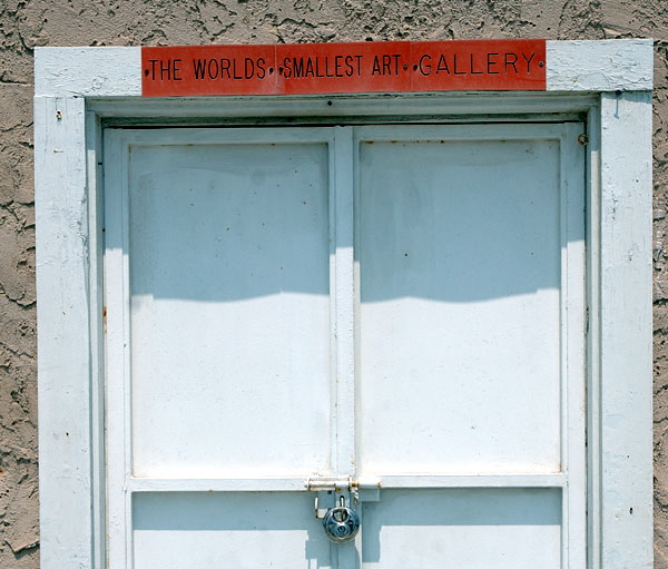 Door to the "World's Smallest Art Gallery," Ocean Front Walk, Venice