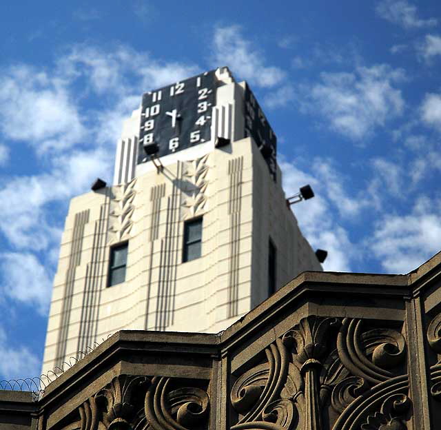 The clock tower in Santa Monica - 1930, Stiles O. Clements, Zigzag Moderne