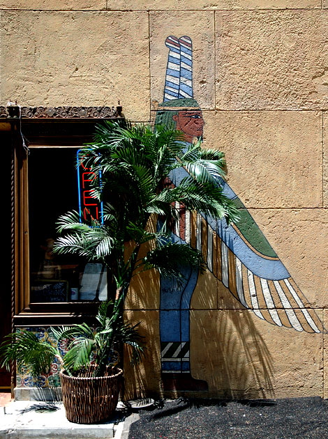 Egyptian Theater courtyard, Hollywood Boulevard 