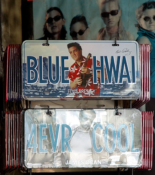 License plates for sale, Hollywood Boulevard 