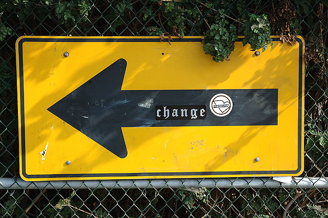 Parking lot arrow, Malibu