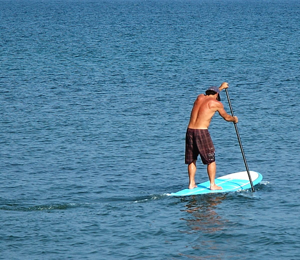 No waves at the Call to the Wall Surf Festival on Saturday, July 21, 2007  Surfrider Beach, Malibu