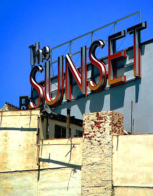 "The Sunset" - sign at Sunset Boulevard and Sunset Plaza Drive