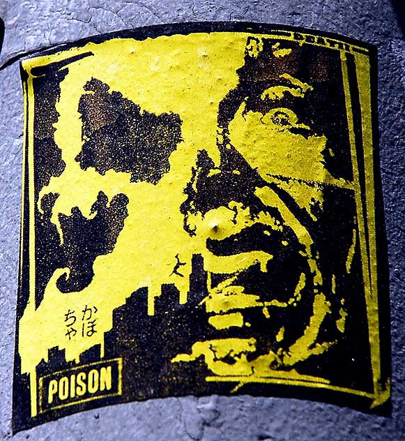 Poison sticker, Sunset Boulevard
