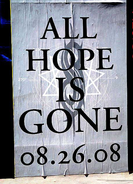 Poster - All Hope is Gone - Fairfax Avenue, West Los Angeles