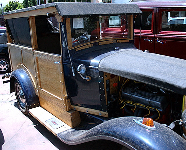 Chevy "woodie" panel truck from way back when