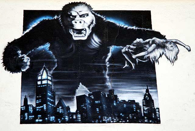 Mural at Hollywood Souvenirs, Hollywood and Highland - King Kong