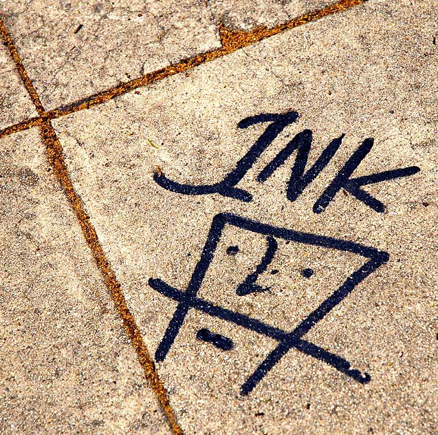 Sidewalk, Ventura Boulevard, Sherman Oaks - "Ink"