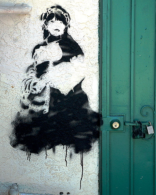 "Chinese Woman" - graffiti off Melrose Avenue