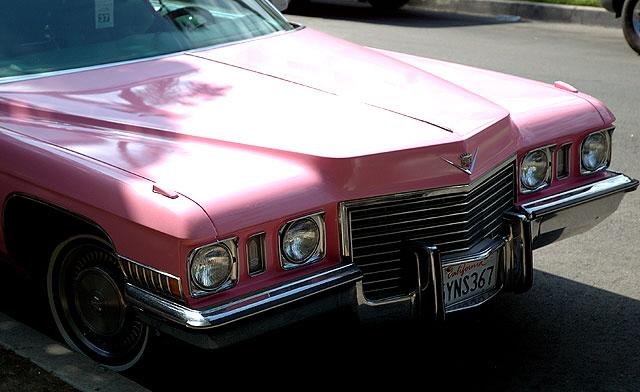 Pink Cadillac for the "Honk If You Love Jesus" road trip to Elvis' Graceland