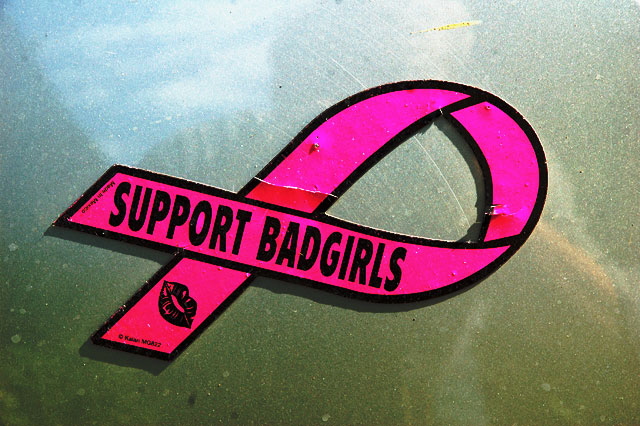 "Support Badgirls" ribbon